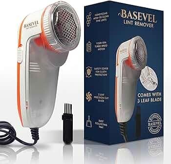 BASEVEL Lint Remover: 9500 RPM Corded Fuzz Remover for Clothes, Sweaters & Furniture