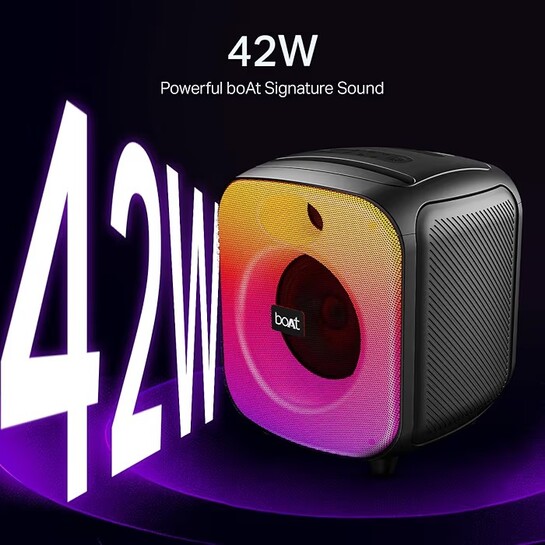 Boat PartyPal 65 Pro, 42W Signature Sound, Wireless Karaoke Mic