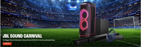 JBL Sound Carnival - Get upto 50% off |  Use Code BAR500 to Get an Additional 10% Off on Bars