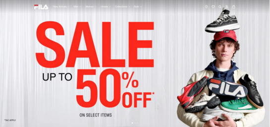 Fila - Sale Upto 50% off On Select Items