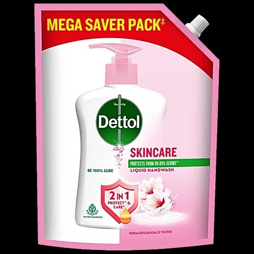 Dettol Original/Skincare Liquid Handwash, 1350 ml Pouch