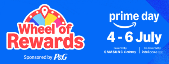 Primeday wheel of rewards  ,Play  to get rewards
