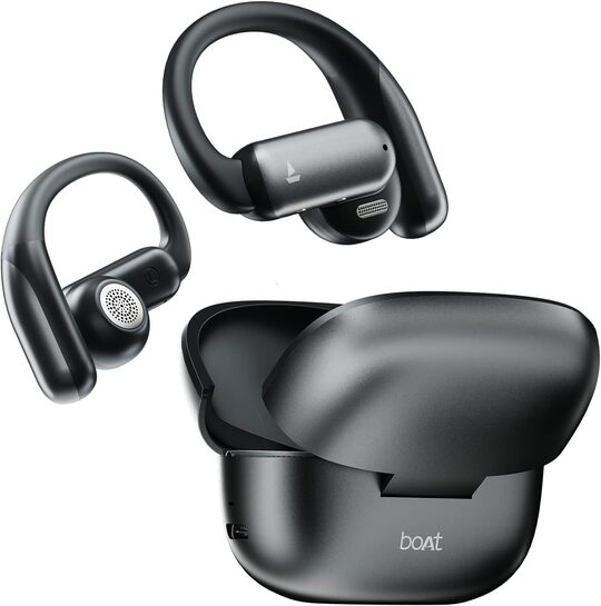Boat Airdopes Stride with Up to 50 Hrs Playtime, Quad Mics ENx