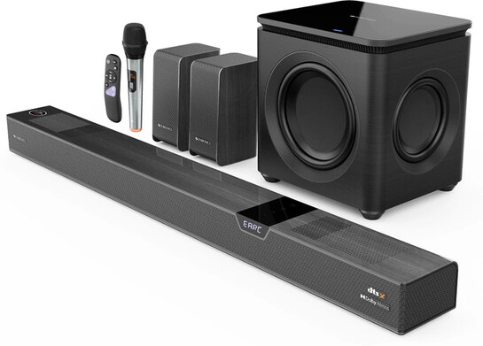 [5% off LiveShop+] ZEBRONICS Juke Bar 10000 Dolby Atmos, DTS X (1100W, 7.2.4 Channel)