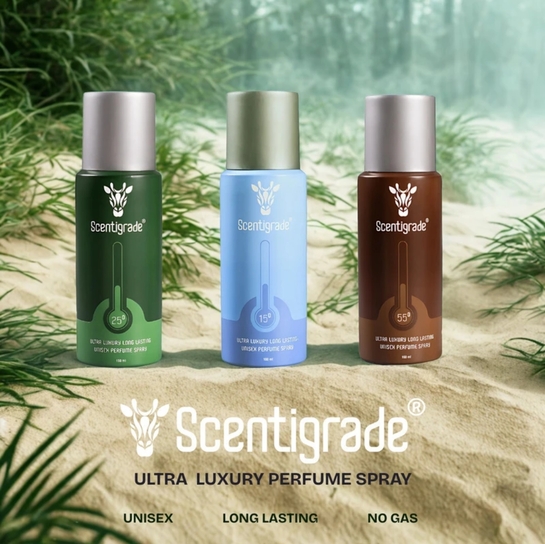 Scentigrade Unisex Luxury Perfume Body Spray Long Lasting No Gas Deodrant Deodorant Spray For Men & Women (450 ml, Pack of 3)
