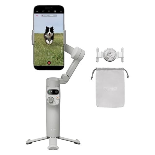 DJI Osmo Mobile 7 Gimbal Stabilizer for iPhone, Android, Built-in Tripod