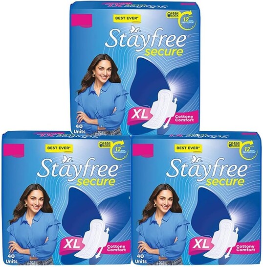 Stayfree Secure xl | Combo packs 120 Pads