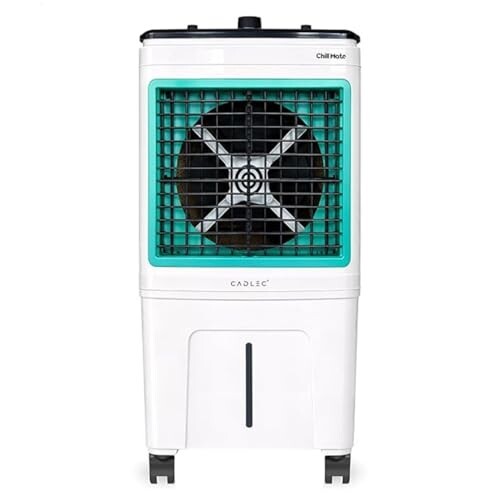 Cadlec ChillMate 50L Personal Air Cooler For Home, High Speed Fan with Powerful Air Throw| White