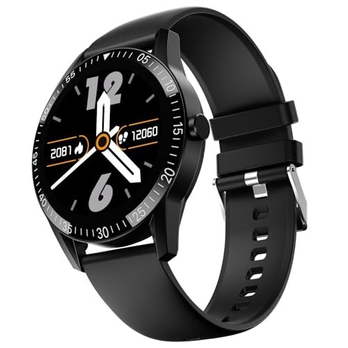 Fire-Boltt Talk Round Smart Watch 1.39″ TFT Display with Bluetooth Calling - Black