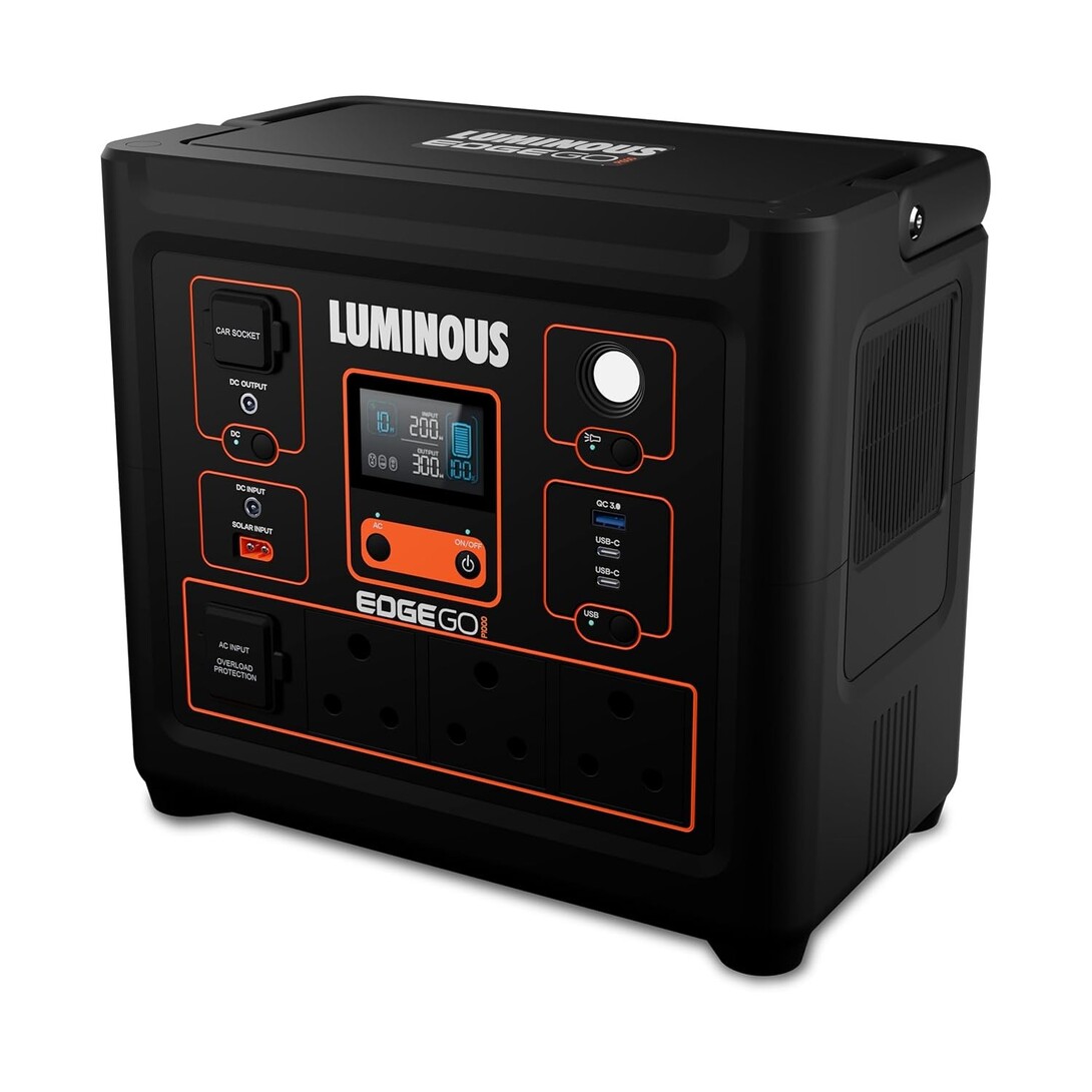 Luminous Edge GO P1000 Portable Power Station | 800W Output | 576 Wh