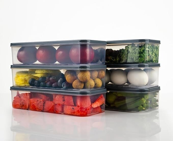 [Apply 30% Coupon] 1200ML Airtight Freezer Storage Containers | Pack of 6