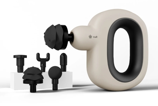 Cult Cult Halo gun 3000mah battery, pain relief, deep tissue full body gun Massager (Cream)