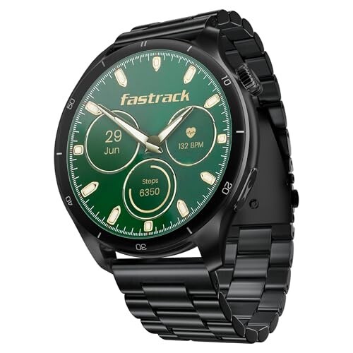 Fastrack Dezire FX1 PRO Fashion Smart Watch, 1.43" AMOLED, 466*466 Pixel Resolution(Black)