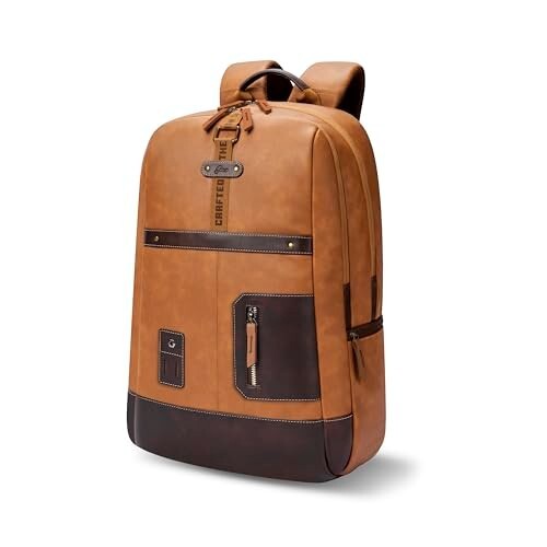 Gear Classic 6 18"/31L Antitheft Large Faux Leather Water Resistant Laptop backpack