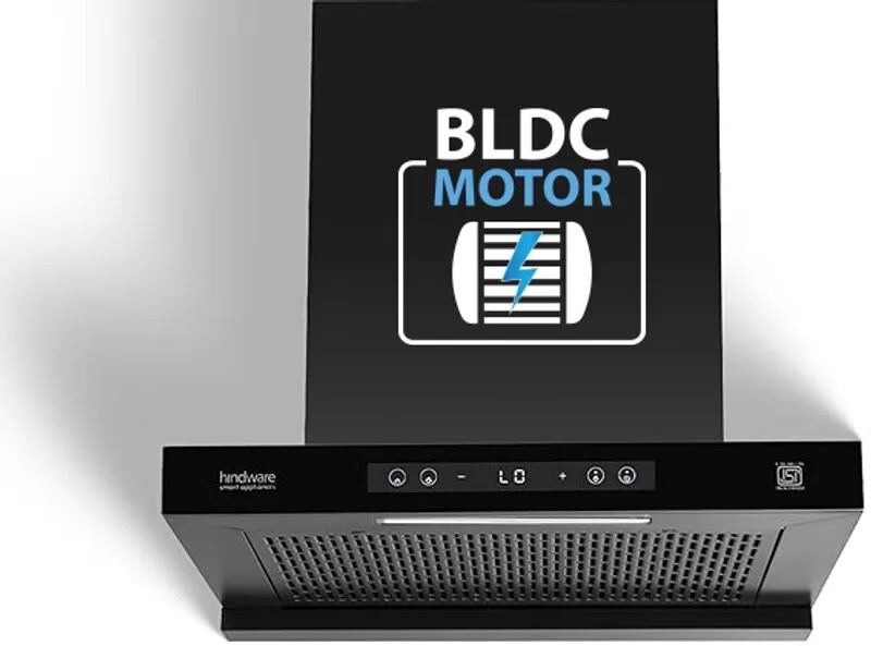 Hindware Smart Appliances Regina BLDC 60 1500 CMH 60 cm Auto Clean Chimney