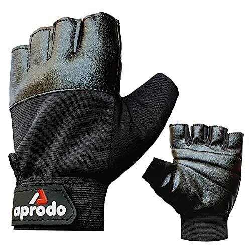 [Apply 3% Coupon] Aprodo Gym Gloves with Wrist Support | Free Size | 1 Pair