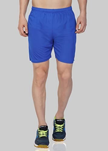Vector X OMS-158 Mens Solid Pattern Regular Dry Fit Athletic Sports Shorts