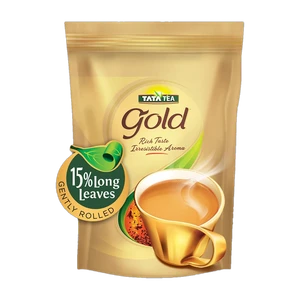 Tata Tea Gold Black Tea with Gently Rolled Aromatic Long Leaves U...more