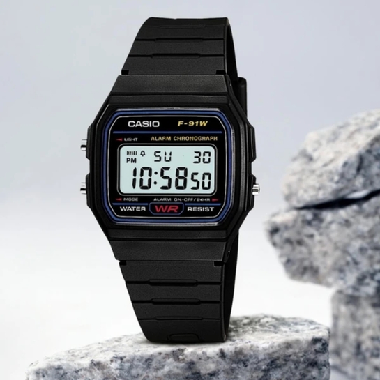 CASIO Youth (F-91W-1Q) Digital Watch For Men D002
