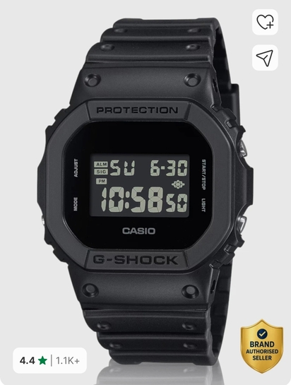 CASIO G-Shock Digital Watch For Men G1513 (DW-5600UBB-1DR)