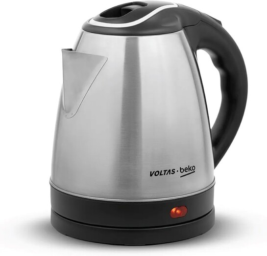 Voltas Beko, a TATA Product 1.5 L Stainless Steel Electric Kettle | 1350W (K135X15H‑SL, Silver)