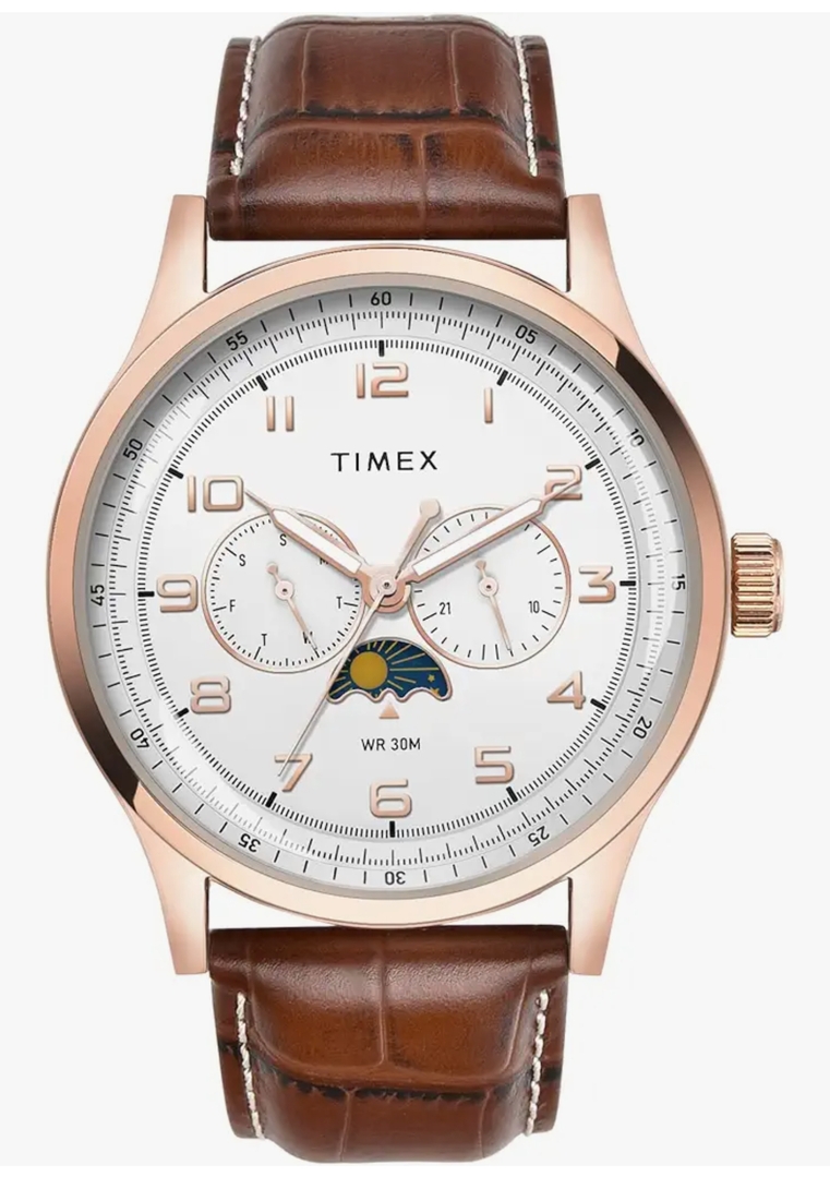TIMEX Analog Watch for Men with Round Dial & Water Resistant Man's Wrist Watches