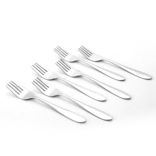 Wonderchef Venice Stainless Steel Fork Set of 6 | Classic Design and Gloss Finish | 100% Food-Grade Stainless Steel | Non-Corrosive and Sturdy | Unbreakable | Easy to Clean
