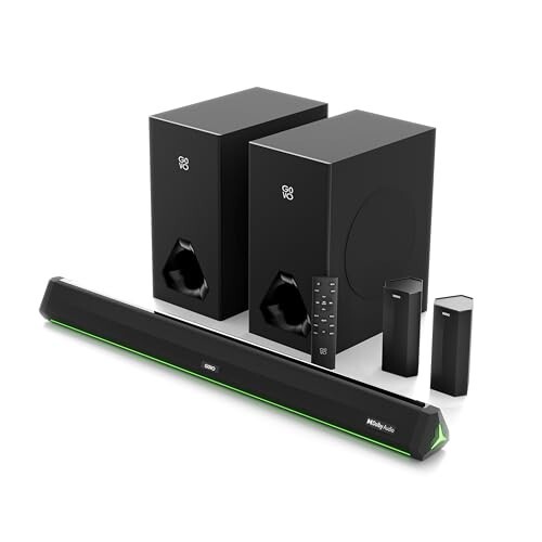 GOVO GOSURROUND 999 | 660W,True Dolby Audio, Dual 6.5 (Platinum Black)