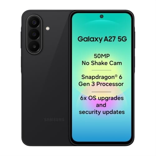 Samsung Galaxy A27 5G (Black, 6GB RAM, 128GB Storage) 