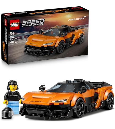 LEGO Speed Champions McLaren W1 - The Real Supercar with 1 Minifigure - Race Car - 77257
