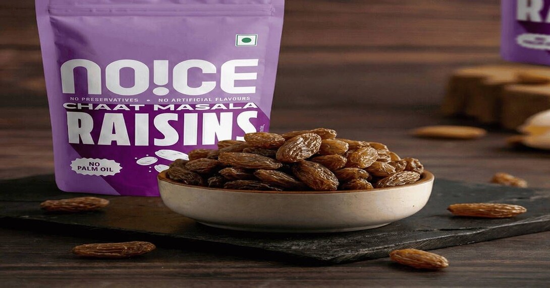 NOICE Creamy Peanut Butter 250g @20, NOICE Chaat Masala Raisins @10