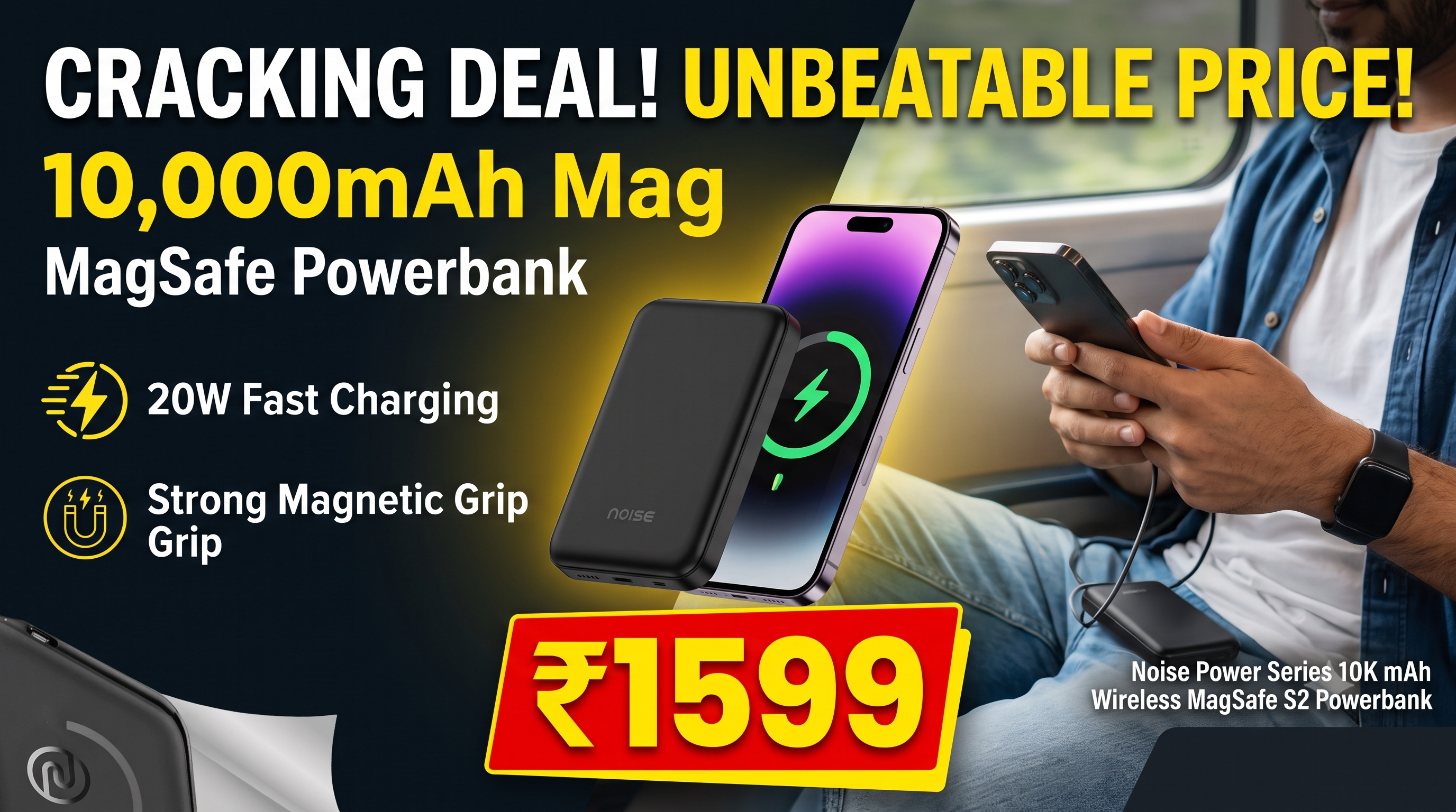 Power Up with the 10,000 mAh MagSafe Powerbank!