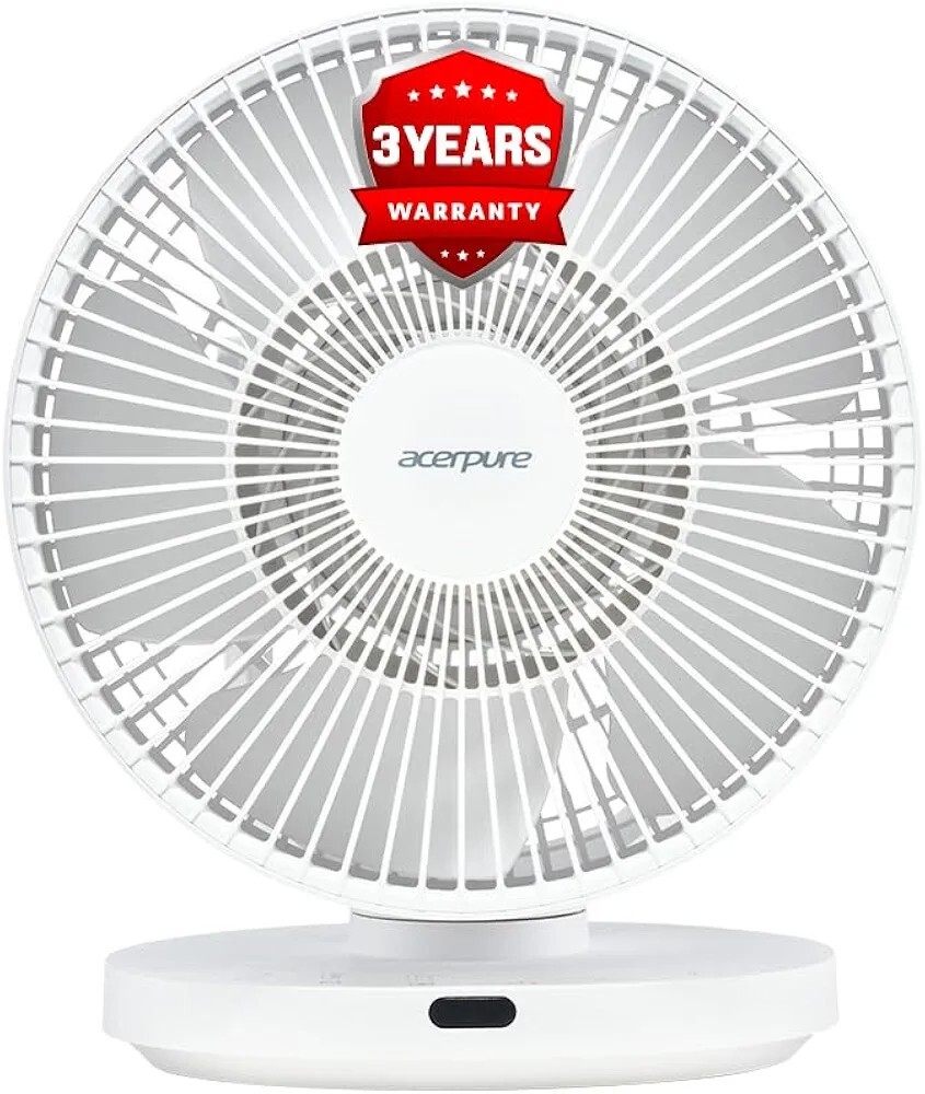 Acerpure Cozy F3 Table Fan with Air Circulator |3years warranty| Energy efficient BLDC motor|