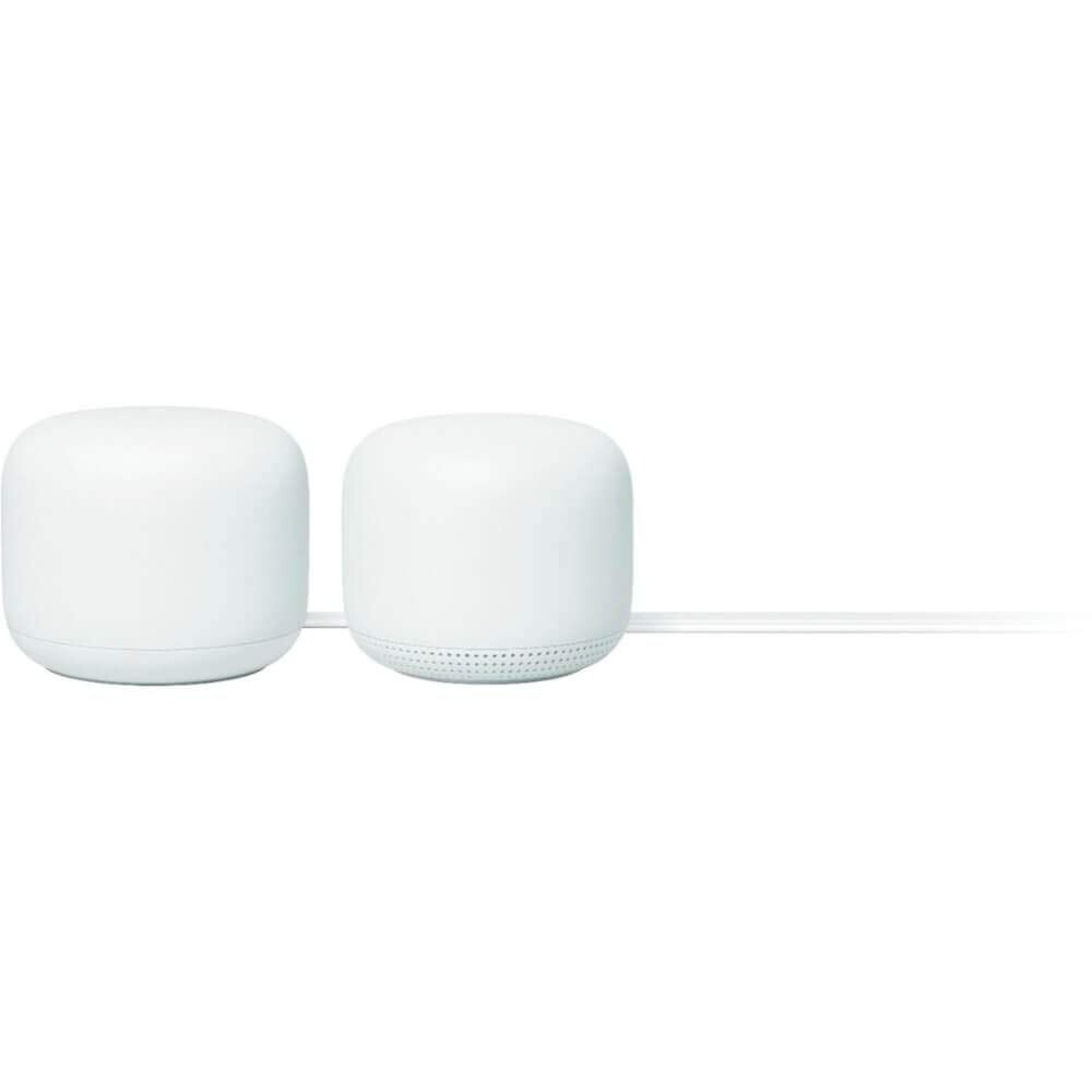Google Nest WiFi—4x4 AC2200 Wi-Fi Mesh System with 4400 Sq ft Coverage (Router 2-Pack)