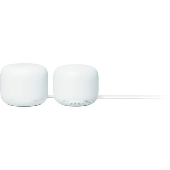 Google Nest WiFi—4x4 AC2200 Wi-Fi Mesh System with 4400 Sq ft Coverage (Router 2-Pack)