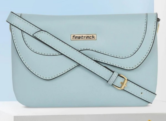 Fastrack Blue Women Sling Bag Blue Clutch