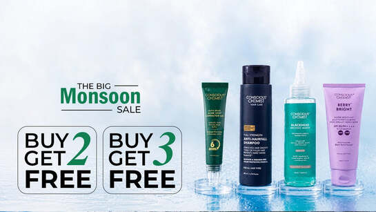 Conscious Chemist Monsoon Sale – Buy 2 Get 2 FREE or Buy 3 Get 3 FREE + Freebies