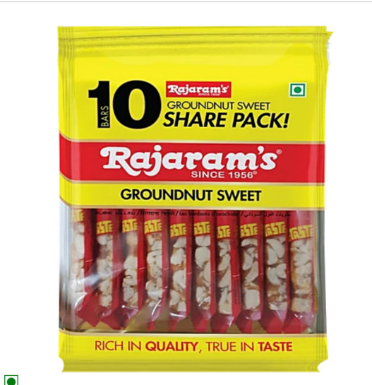 Rajaram's Peanut Bar - Share Pack, 250 g