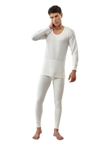 Lux Inferno Men's Thermal Set | Full Sleeve Round Neck Top & Bottom