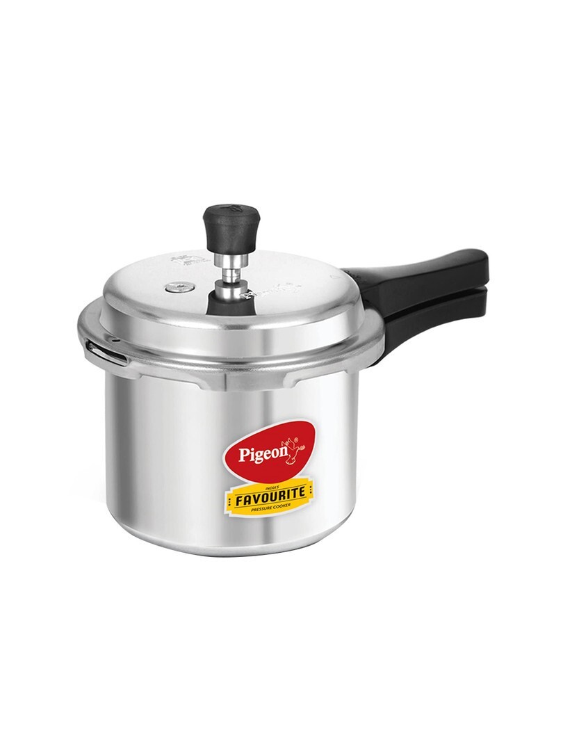 Pigeon Favourite Silver Aluminium Dishwasher Safe Induction Outer Lid Pressure Cooker 3 L