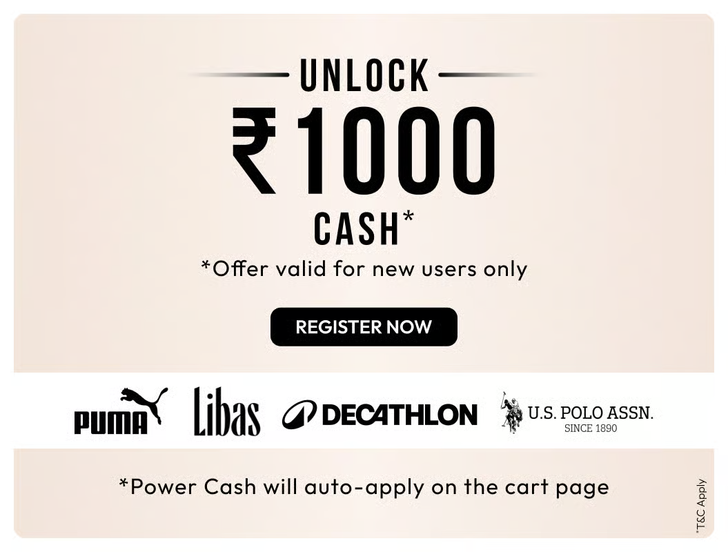Tatacliq - Unlock 1000 POWER Cash* | Valid for new users only | Power Cash will auto-apply on specific brands 