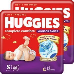Huggies Complete Comfort Wonder Pants, India's Fastest Absorbing ...more