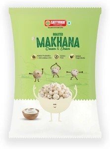 Sattviko Cream & onion Roasted Makhana (52 g)