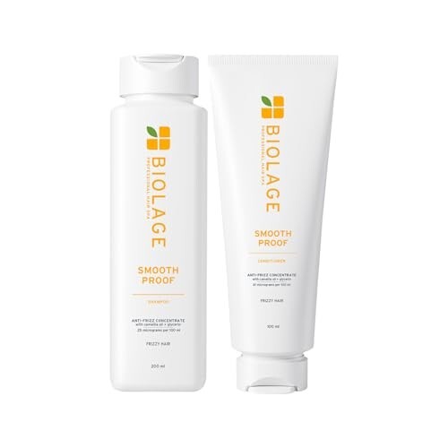 Biolage Smooth Proof Shampoo and Conditioner Combo for Dry and Frizzy Hair 