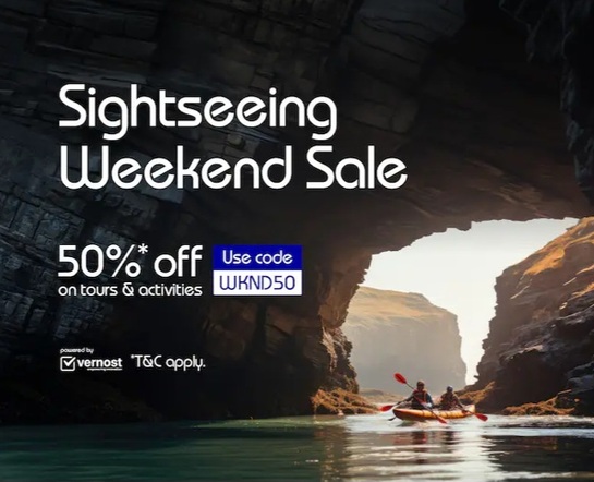 Up to 50% off on sightseeing at Indigo - Weekend Sale