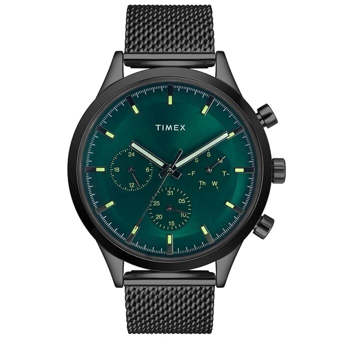 TIMEX Analog Watch for Men with Round Dial & Water Resistant Man's Wrist Watches