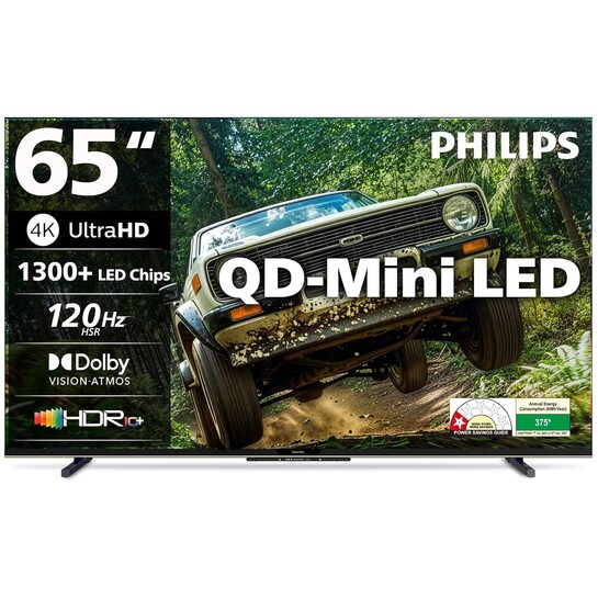 PHILIPS 164 cm (65 inches) 4K Ultra HD QLED Smart QD-Mini LED Google TV 
