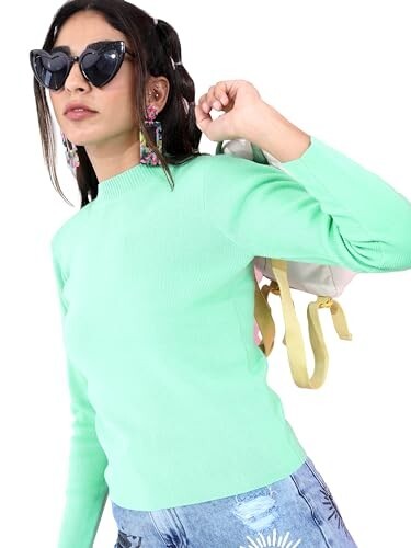 Ketch Women Acrylic Slim Fit Full Sleeve Sweater