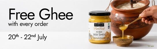 Kapiva Free Ghee WIth every order