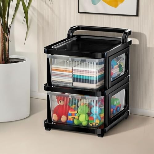 Aliensware 2Layer Plastic Storage Drawer Organizer